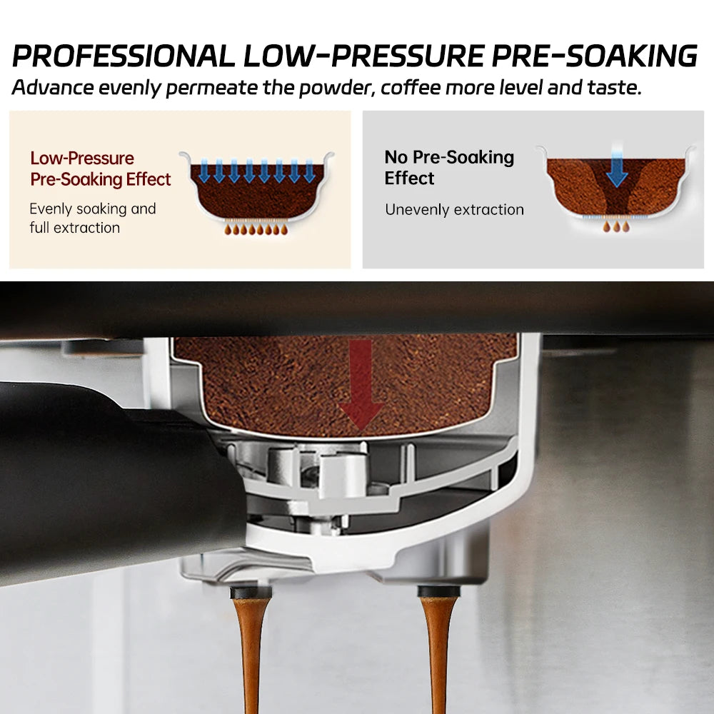 Barista Pro Espresso Machine – 20-Bar, Milk Frother, Smart Touch, Stainless Steel