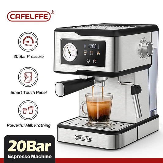 Barista Pro Espresso Machine – 20-Bar, Milk Frother, Smart Touch, Stainless Steel